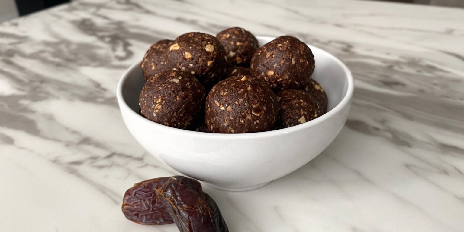 NutrientPacked Date Delights ChocolateCoconut Energy Bites