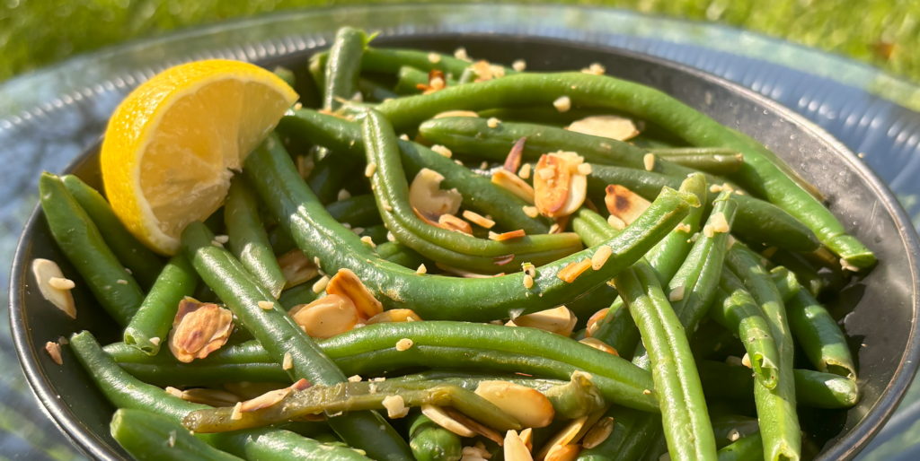 Delicious OilFree Vegan Green Bean Almondine Dr. Russell Jaffe